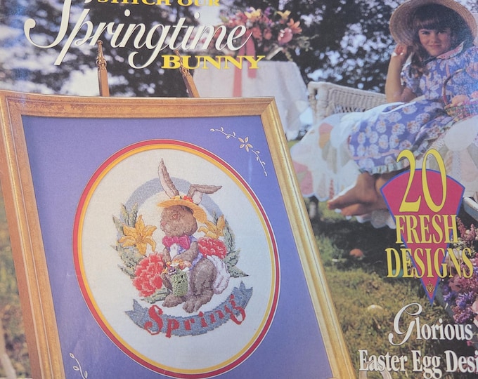 Cross Stitch and Country Crafts Magazine Mar/Apr 1994. FREE SHIPPING. Used Condition