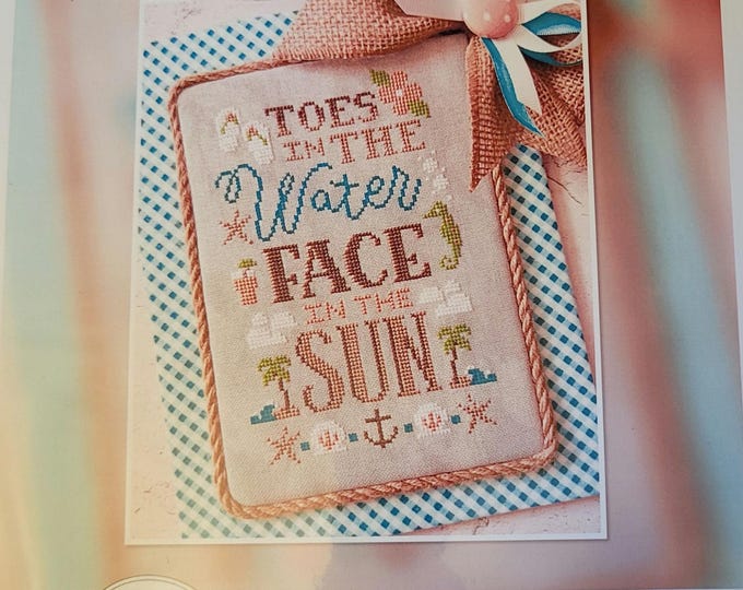 Cherry Hill Stitchery Toes in the Water Cross Stitch Pattern. Free Shipping. Good Condition.