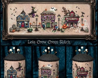 PREORDER Lola Crow A Stroll Down Spooky Lane Cross Stitch Pattern. Needlework Marketplace Excl Avail After Aug 25. New.  Free Shipping.