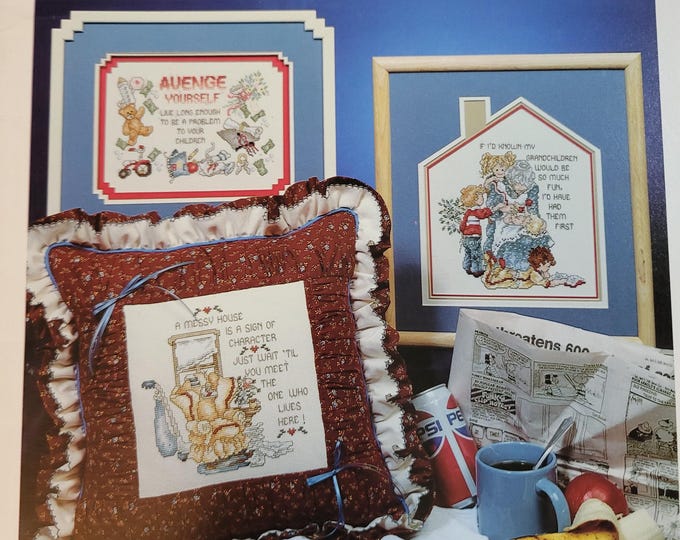 Stoney Creek Tickle Your Funny Bone Cross Stitch Pattern. Free SHIPPING. Used Condition.