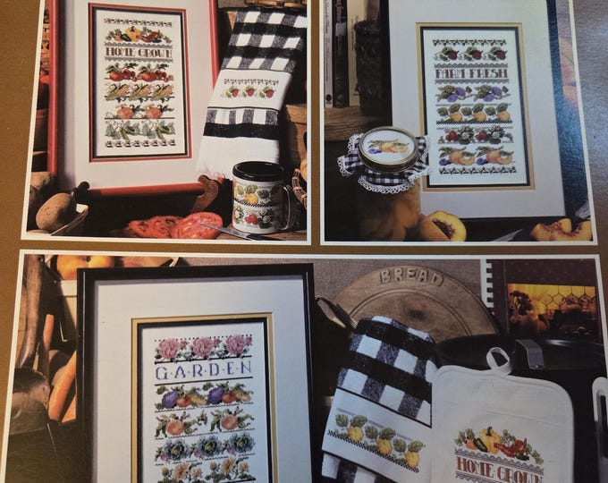 Leisure Arts Garden Gifts Cross Stitch Pattern. FREE SHIPPING. Used Condition.