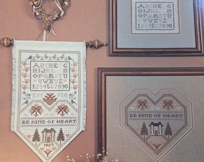 Cross N Patch Kind Heart Cross Stitch Pattern. FREE SHIPPING. Used Condition