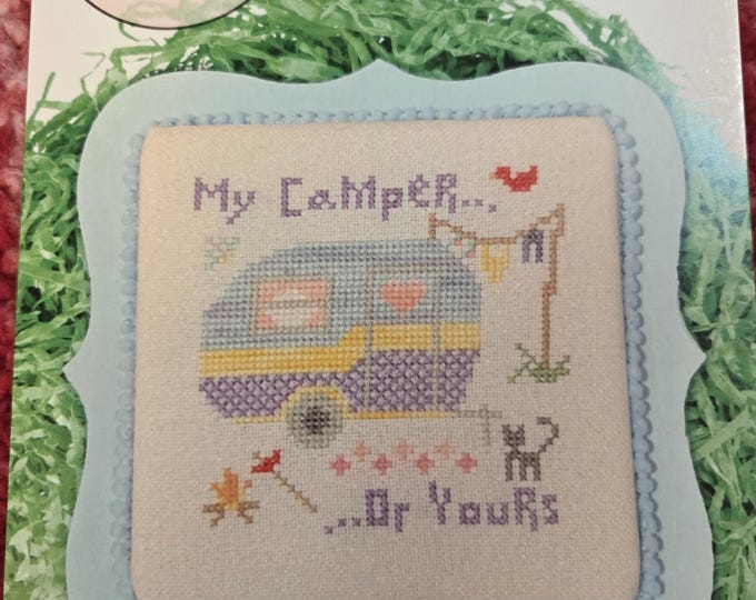 Dirty Annie's My Camper or Yours Cross Stitch Chart. Free SHIPPING. Used Condition.