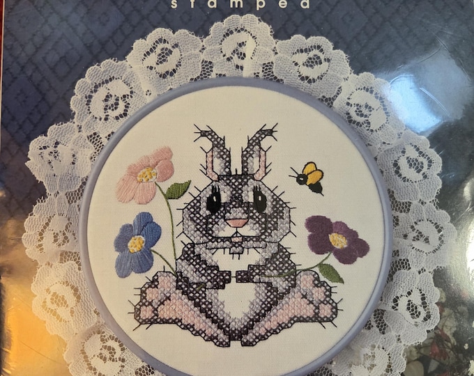 Designs for the Needle Bunny Stamped Cross Stitch Kit. Free Shipping. Preowned Good Condition.