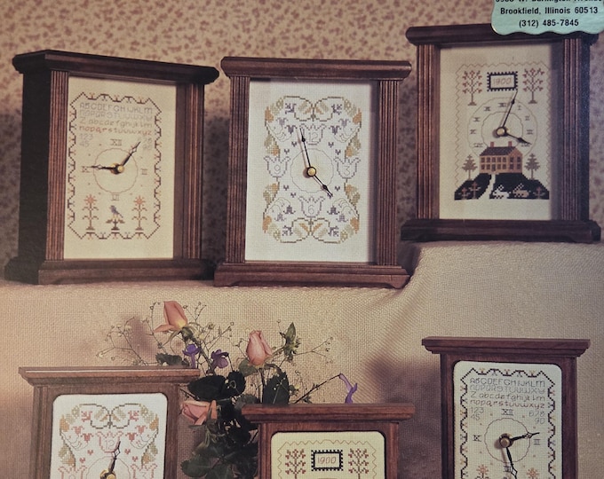 Stitch with Sudbury Clocks Cross Stitch Pattern - FREE SHIPPING. Preowned Used Older Condition.