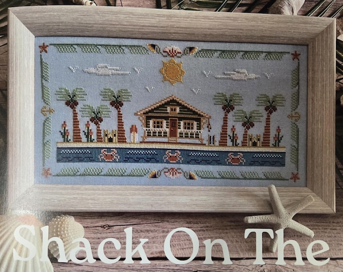 Flossabilities Shack On The Shore Cross Stitch Pattern. FREE SHIPPING. New Condition.