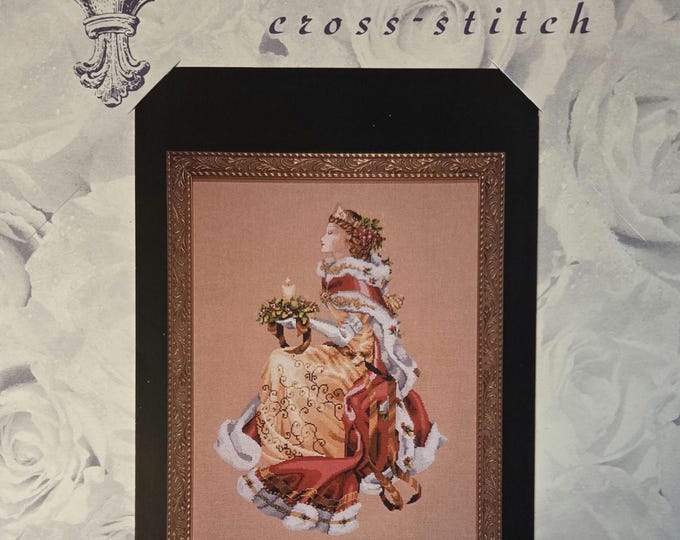 In Stock Mirabilia Royal Holiday a Christmas Queen of Cross Stitch Pattern - Nora Corbett Print - FREE SHIPPING