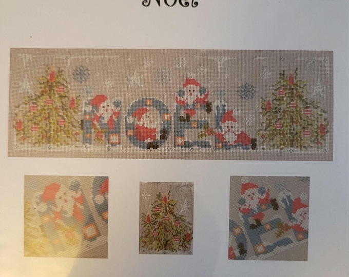 Jardin Prive Autour de Noel Cross Stitch Pattern. Free Shipping. Good Condition.