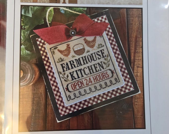 Little House Needleworks Farmhouse Kitchen Cross Stitch Pattern. FREE SHIPPING. Good Condition.