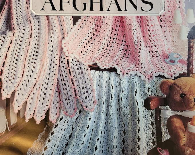Leisure Arts Baby Mile A Minute Afghans Crochet Pattern. FREE SHIPPING. Used Condition.