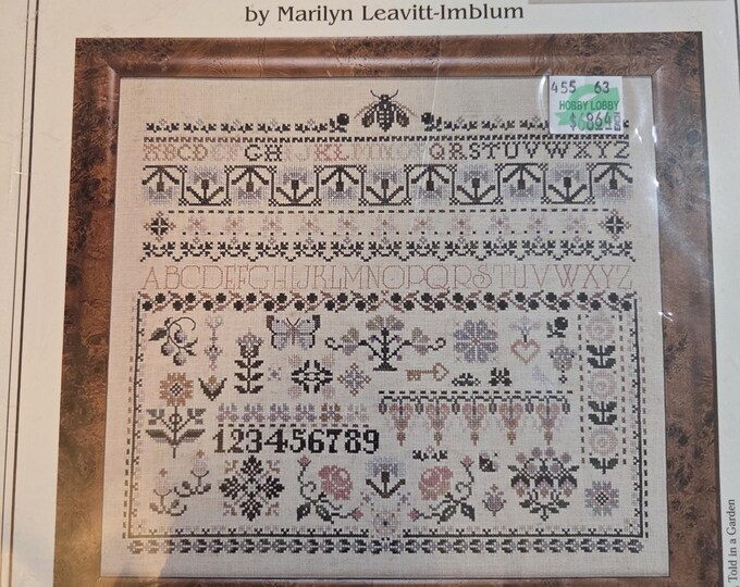 Butternut Road Summer Sampler Counted Cross Stitch Kit. FREE SHIPPING. Opened and retaped Condition.