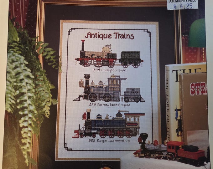 Better Homes Trains, Planes & Automobiles Cross Stitch Pattern. FREE SHIPPING. Used Condition.