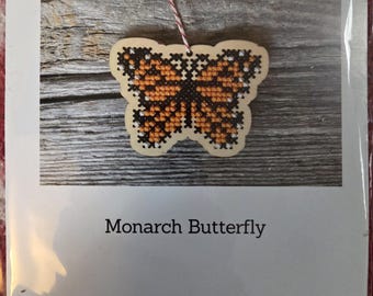 Canadian Stitchery Monarch Butterfly Cross Stitch Kit. FREE SHIPPING. New Condition.