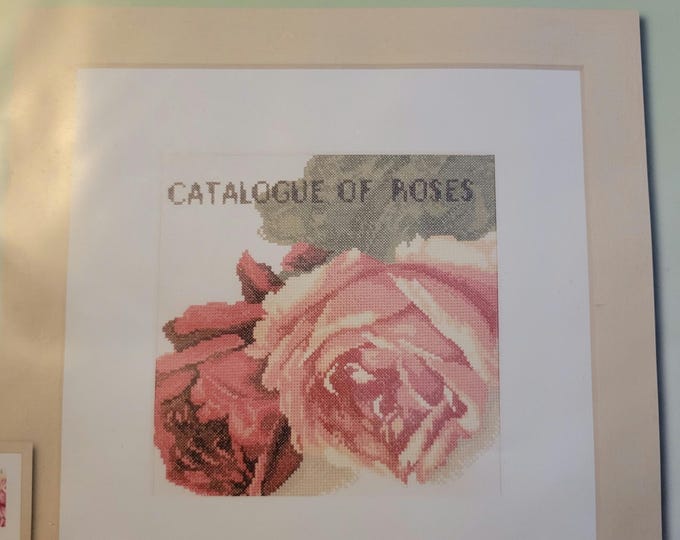 Lanarte Home and Garden Catalogue of Roses Cross Stitch Kit. FREE SHIPPING. New Condition.