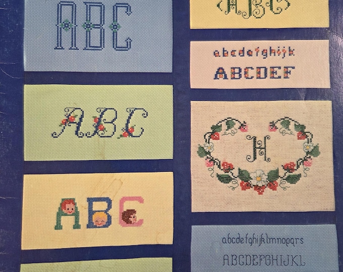 Alphabets and Monograms Cross Stitch Pattern. FREE SHIPPING. Preowned Older Used Condition.