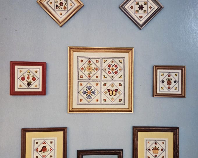 Helen Haverson Antique Tiles Cross Stitch Pattern - FREE SHIPPING. Preowned Used Older Condition.