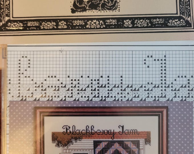 Told In A Garden Blackberry Jam Cross Stitch Pattern. Good Condition. Free Shipping.