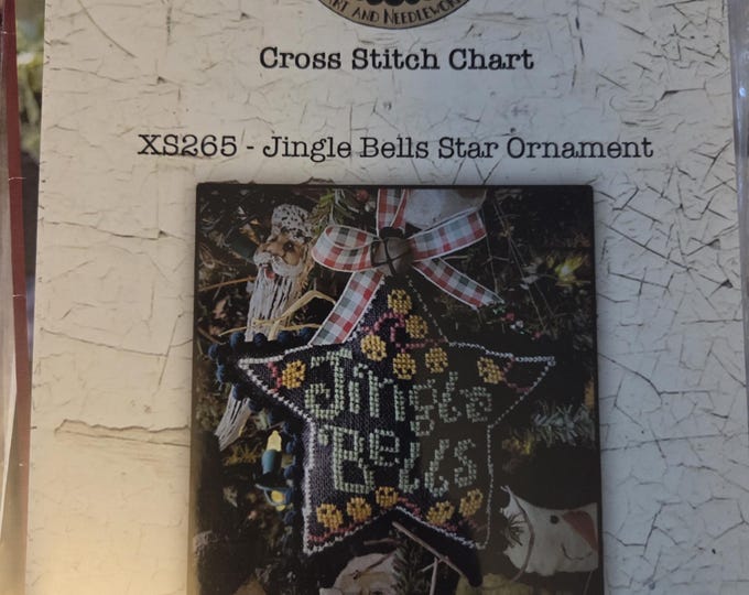 Teresa Kogut Jingle Bells Star Ornament Cross Stitch Pattern. Free Shipping. Good Condition.