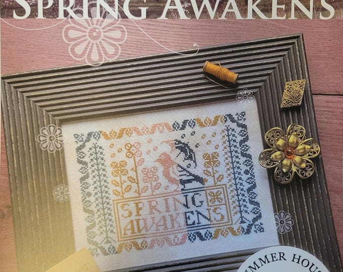 Summer House Spring Awakens Cross Stitch Pattern. Free Shipping. Good Condition.