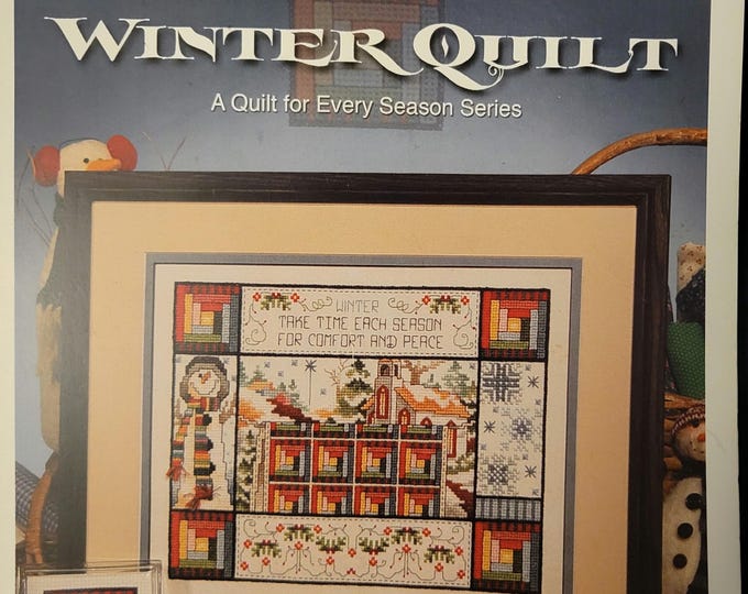 Stoney Creek Winter Quilt Cross Stitch Pattern. FREE SHIPPING. Used Condition.