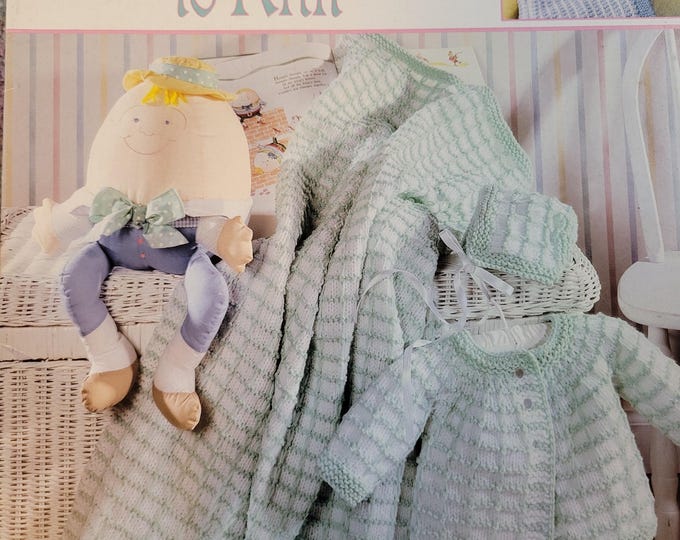 Leisure Arts Precious Layettes to Knit. FREE SHIPPING. Used Condition.