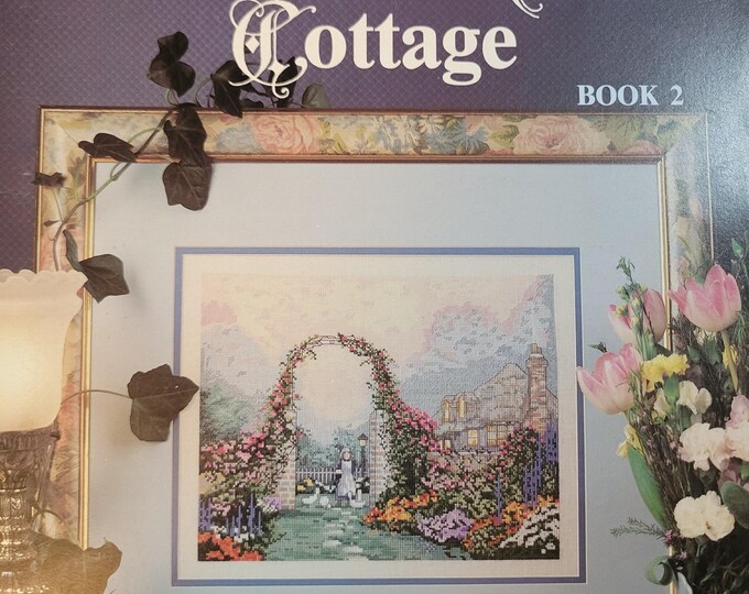 Leisure Arts Thomas Kinkade The Rose Arbor Cottage. FREE SHIPPING. Used Condition