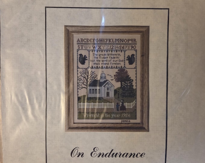 Samplers in Scriptures On Endurance Cross Stitch Pattern. Free Shipping. Preowned Used Condition.