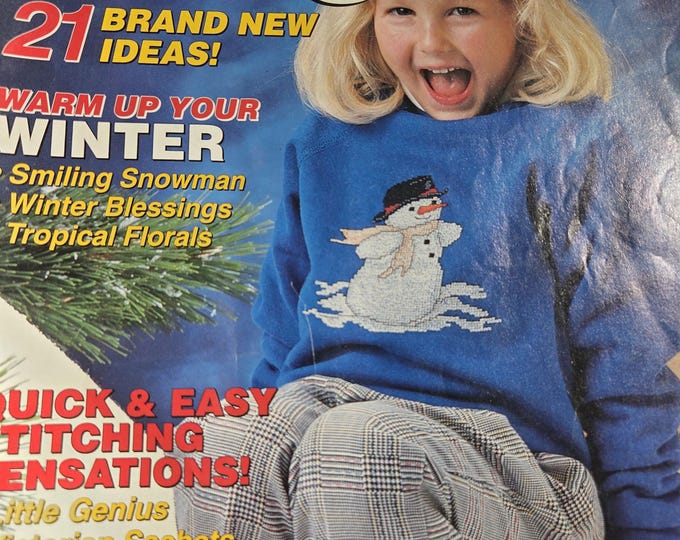 Simply Cross Stitch Magazine Nov - Dec 1992 Number 8. FREE SHIPPING. Older Condition looks like some water staining but 100% usable.
