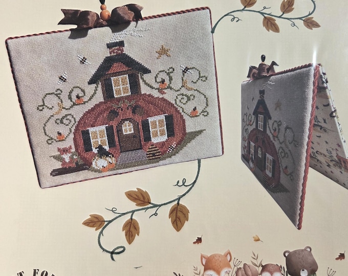 Finally a Farmgirl The Gathering Gourd Cross Stitch Pattern. Free Shipping. Good Condition.