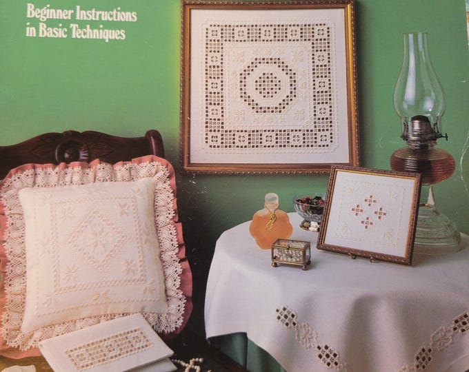 Leisure Arts Teach Yourself Hardanger Embroidery Pattern. FREE SHIPPING. Used Condition.