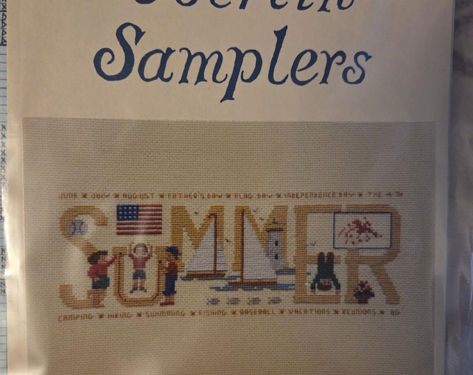 Oberlin Samplers Summer Cross Stitch Pattern. Preowned Condition. Free Shipping.