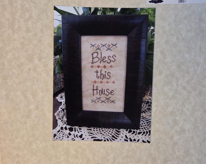 From the Heart Bless This House Cross Stitch Pattern. FREE Shipping. Used Condition