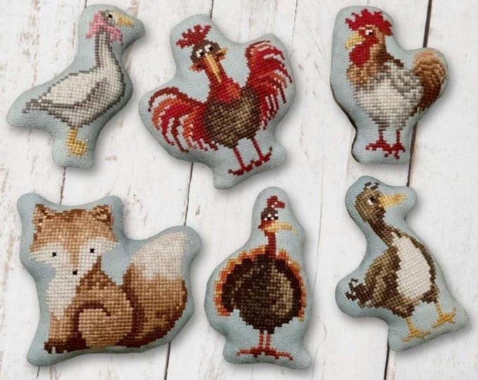 Dirty Annie's Henny Penny Minis Cross Stitch Chart. Free SHIPPING. New.