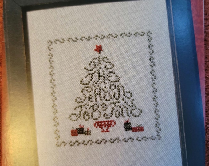 JBW Designs Tis The Season Cross Stitch Pattern. Free Shipping.