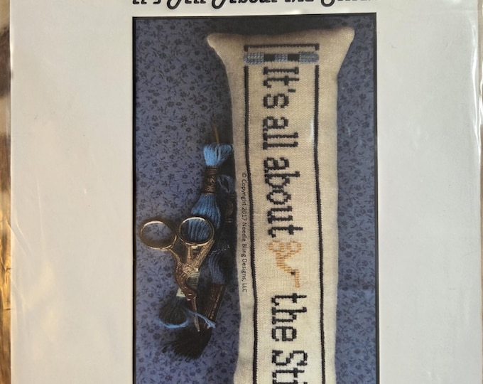 Needle Bling Designs Its All About The Stitch Cross Stitch Pattern. FREE SHIPPING. Preowned Condition.