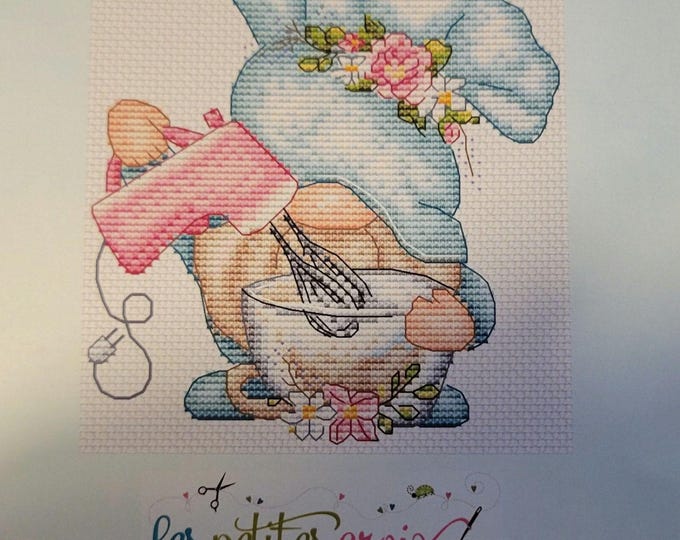 Les petites croix de Lucie Cook Gnome Cross Stitch Pattern. Free Shipping. Good Condition.