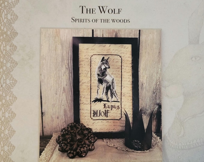 The Primitive Hare - The Wolf Cross Stitch Pattern. FREE Shipping. Good Condition.