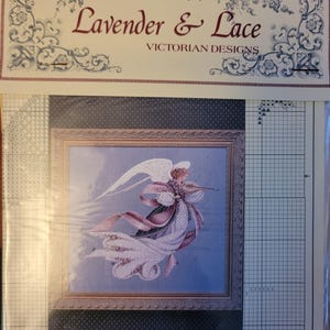 Lavender & Lace Angel of Spring  Cross Stitch Pattern. Good Condition. Free Shipping.