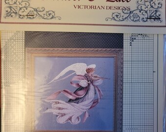 Lavender & Lace Angel of Spring  Cross Stitch Pattern. Preowned Good Condition. Free Shipping.