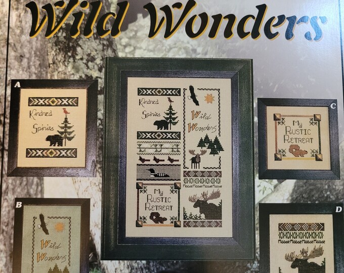 Vintage Something In Common Wild Wonders. Cross Stitch Pattern.