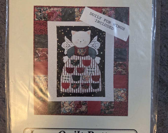 Advent Cat Angel Quilt Pattern. Free SHIPPING. Used Condition.