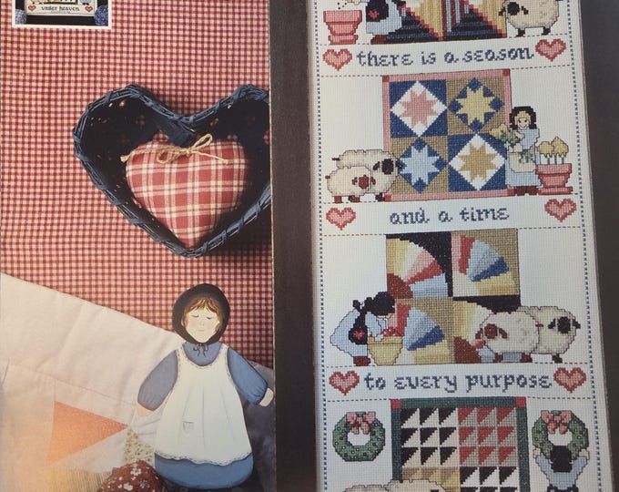 Jeremiah Junction Shepherds Pie Four Seasons Sampler Cross Stitch Pattern. FREE SHIPPING. Used Condition.