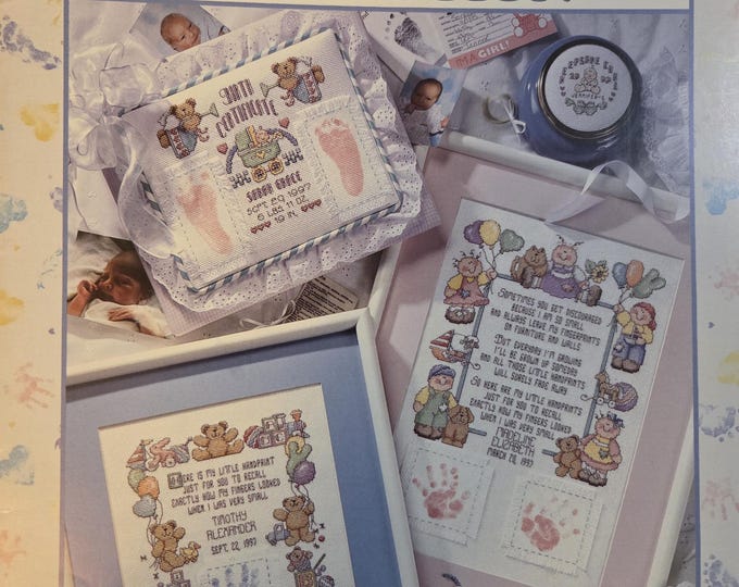 Good Natured Girls Babys Keepsake Collection Cross Stitch Pattern - FREE SHIPPING. Used Condition
