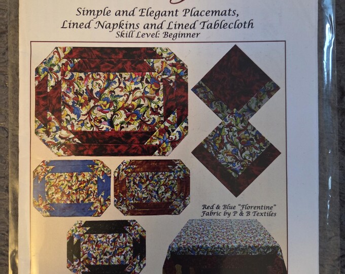 Table Graces Quilt Pattern. Free SHIPPING. Used Condition.