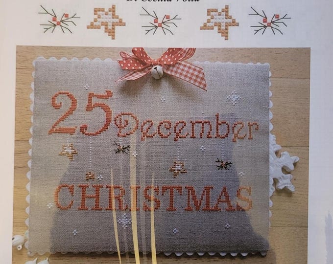 Serenita di campagna 25 December Cross Stitch Pattern. Free Shipping. Good Condition.