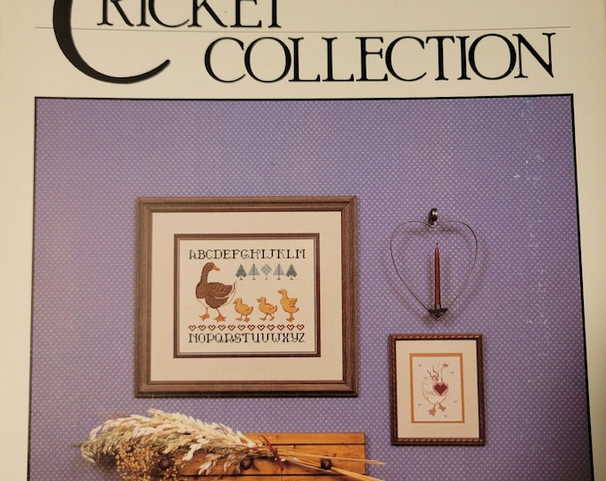 The Cricket Collection Goose Sampler Cross Stitch Pattern. FREE SHIPPING.