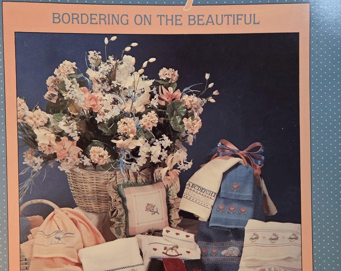 Alma Lynne Bordering on the Beautiful Cross Stitch Pattern. FREE SHIPPING. Preowned Used Condition.