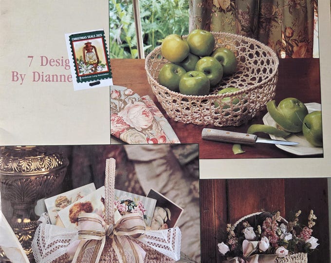 Leisure Arts Traditional Baskets Crochet Pattern. FREE Shipping. Preowned Used Condition.