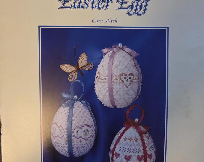Posh Publication Designer Series Easter Egg Cross Stitch Pattern. FREE SHIPPING. Used Condition.