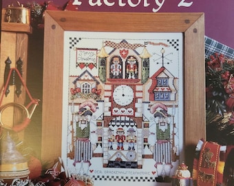 Jeremiah Junction Nutcracker Factory 2 Cross Stitch Pattern. FREE SHIPPING.